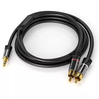 PREMIUMCORD kabel, Jack 3.5mm-2xCINCH M/M 1, 5m PREMIUMCORD kabel, Jack 3.5mm-2xCINCH M/M 1, 5m