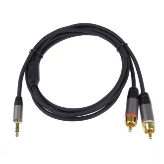 PREMIUMCORD kabel, Jack 3.5mm-2xCINCH M/M 1, 5m PREMIUMCORD kabel, Jack 3.5mm-2xCINCH M/M 1, 5m