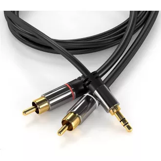 PREMIUMCORD kabel, Jack 3.5mm-2xCINCH M/M 5m PREMIUMCORD kabel, Jack 3.5mm-2xCINCH M/M 5m