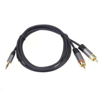 PREMIUMCORD kabel, Jack 3.5mm-2xCINCH M/M 5m PREMIUMCORD kabel, Jack 3.5mm-2xCINCH M/M 5m
