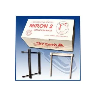 Archivační spony Miron 2 boční zavírání 8cm černé 50ks Archivační spony Miron 2 boční zavírání 8cm černé 50ks