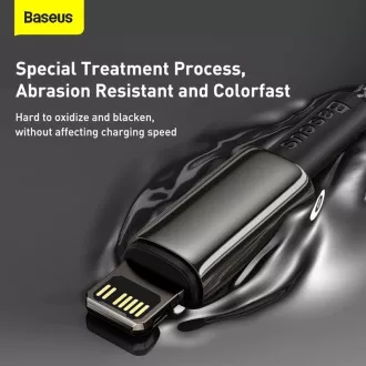 Baseus Tungsten Gold rychlonabíjecí / datový kabel USB-C na Lightning PD 20W 2m, černá Baseus Tungsten Gold rychlonabíjecí / datový kabel USB-C na Lightning PD 20W 2m, černá