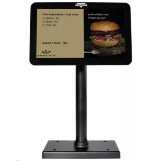 Virtuos 10, 1" LCD barevný zákaznický monitor SD1010R, USB, černý Virtuos 10, 1" LCD barevný zákaznický monitor SD1010R, USB, černý