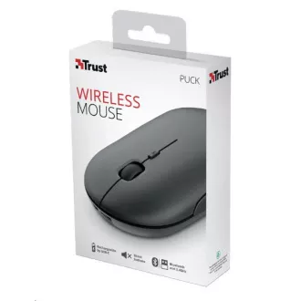 TRUST myš PUCK, bezdrátová, USB, černá TRUST myš PUCK, bezdrátová, USB, černá