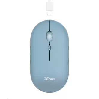 TRUST myš PUCK, bezdrátová, USB, modrá, bluetooth TRUST myš PUCK, bezdrátová, USB, modrá, bluetooth