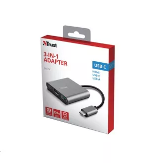 TRUST adaptér DALYX, 3-in-1, USB-C