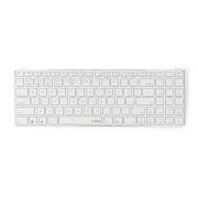 RAPOO klávesnice E9100M, bezdrátová, Ultra-slim, CZ/SK, bílá