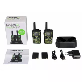 EVOLVEO FreeTalk 2W, PMR vysílačka s výkonem 0, 5 a 2W EVOLVEO FreeTalk 2W, PMR vysílačka s výkonem 0, 5 a 2W