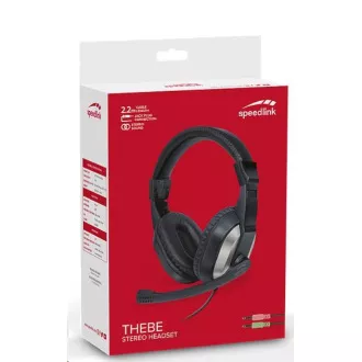 SPEED LINK sluchátka SL-870020-BK THEBE Stereo Headset, černá SPEED LINK sluchátka SL-870020-BK THEBE Stereo Headset, černá