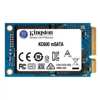 Kingston SSD 1TB (1024GB) KC600 SATA3 mSATA (R:550, W:500MB/s) Kingston SSD 1TB (1024GB) KC600 SATA3 mSATA (R:550, W:500MB/s)
