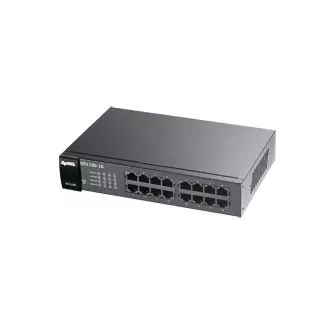 Zyxel GS1100-16 v3 16-port Gigabit Ethernet Switch, fanless Zyxel GS1100-16 v3 16-port Gigabit Ethernet Switch, fanless