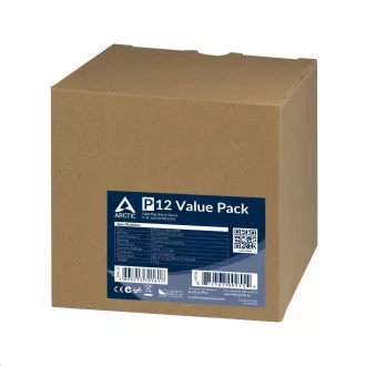 ARCTIC ventilátor P12 120mm, value pack (5ks), černá ARCTIC ventilátor P12 120mm, value pack (5ks), černá