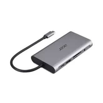 ACER 12v1 Type C dongle: 2 x USB3.2, 2 x USB2.0, 1x SD/TF, 2 x HDMI, 1 x PD, 1 x DP, 1 x RJ45, 1 x 3.5 Audio ACER 12v1 Type C dongle: 2 x USB3.2, 2 x USB2.0, 1x SD/TF, 2 x HDMI, 1 x PD, 1 x DP, 1 x RJ45, 1 x 3.5 Audio