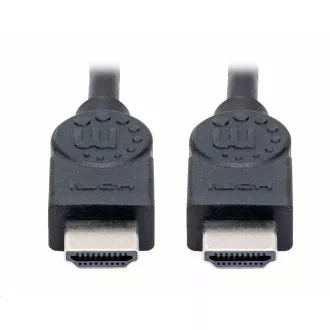 Manhattan HDMI kabel, ARC, 3D, 4K@30Hz, Shielded, 1.5m, černá