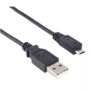 PREMIUMCORD Kabel USB 2.0 A-Micro B propojovací. 2m (černý)