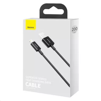 Baseus Superior Series rychlonabíjecí kabel USB/Lightning 2.4A 1m černá