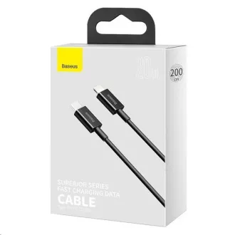 Baseus Superior Series rychlonabíjecí kabel Type-C/Lightning 20W 1m černá Baseus Superior Series rychlonabíjecí kabel Type-C/Lightning 20W 1m černá