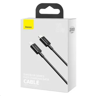 Baseus Superior Series rychlonabíjecí kabel Type-C/Lightning 20W 2m černá
