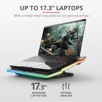 TRUST Stojan na notebook GXT1126 AURA LAPTOP COOLING STAND (chladící podložka) TRUST Stojan na notebook GXT1126 AURA LAPTOP COOLING STAND (chladící podložka)