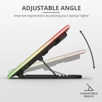 TRUST Stojan na notebook GXT1126 AURA LAPTOP COOLING STAND (chladící podložka) TRUST Stojan na notebook GXT1126 AURA LAPTOP COOLING STAND (chladící podložka)