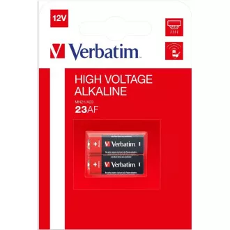 VERBATIM Alkalické baterie 23AF (MN21/ A23/ 23AE) 12V 2 Pk