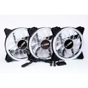 1stCOOL Fan KIT AURA EVO 1 ARGB, 3x Dual Ring ventilátor + ARGB Nano řadič
