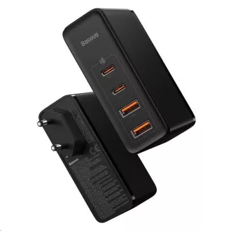 Baseus GaN2 Pro rychlonabíjecí adaptér 2x Type-C + 2x USB-A 100W černá Baseus GaN2 Pro rychlonabíjecí adaptér 2x Type-C + 2x USB-A 100W černá