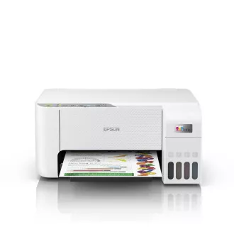 EPSON tiskárna ink EcoTank L3256, 3v1, A4, 1440x5760dpi, 33ppm, USB, Wi-Fi, bílá