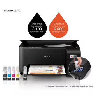 EPSON tiskárna ink EcoTank L3210, 3v1, A4, 1440x5760dpi, 33ppm, USB EPSON tiskárna ink EcoTank L3210, 3v1, A4, 1440x5760dpi, 33ppm, USB