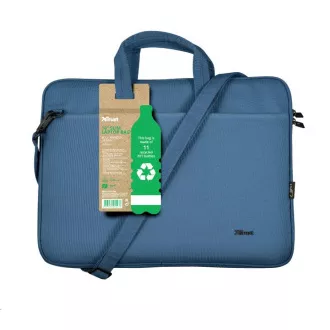 TRUST Pouzdro na notebook 16" Bologna Slim Laptop Bag Eco, modrá TRUST Pouzdro na notebook 16" Bologna Slim Laptop Bag Eco, modrá