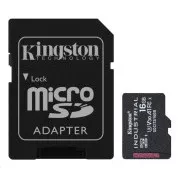 Kingston MicroSDHC karta 16GB Industrial C10 A1 pSLC Card + SD Adapter