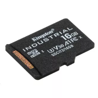 Kingston MicroSDHC karta 16GB Industrial C10 A1 pSLC Card Single Pack Kingston MicroSDHC karta 16GB Industrial C10 A1 pSLC Card Single Pack