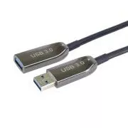 PremiumCord prodlužovací optický AOC kabel USB 3.0 A/Male - A/Female, 10m