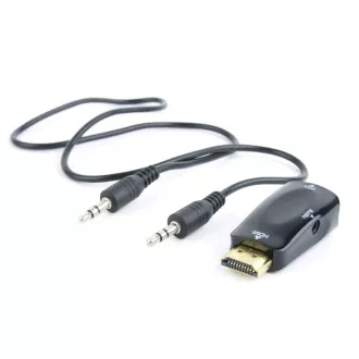 C-TECH adaptér HDMI na VGA + Audio, M/F C-TECH adaptér HDMI na VGA + Audio, M/F