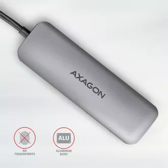 AXAGON HMC-5, USB 3.2 Gen 1 hub, porty 2x USB-A, HDMI, SD/microSD slot, PD 100W, kabel USB-C 20cm AXAGON HMC-5, USB 3.2 Gen 1 hub, porty 2x USB-A, HDMI, SD/microSD slot, PD 100W, kabel USB-C 20cm