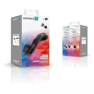 CONNECT IT univerzální magnetický držák do auta InCarz ArmAngle, 4 magnety, karbonový