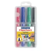 Značkovač Centropen 8550/4 na Flipchart 4 barvy válcový hrot 2,5mm