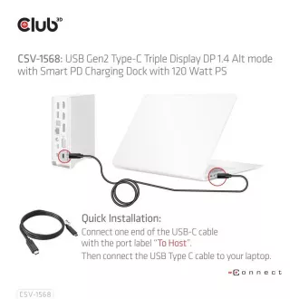 Club3D Dokovací stanice USB-C 12v1, 1xDP, 2xHDMI, 1xVGA, 2xUSB-C, 4xUSB, 1xRJ45, 1x3.5mm, šedá Club3D Dokovací stanice USB-C 12v1, 1xDP, 2xHDMI, 1xVGA, 2xUSB-C, 4xUSB, 1xRJ45, 1x3.5mm, šedá