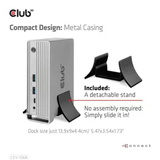 Club3D Dokovací stanice USB-C 12v1, 1xDP, 2xHDMI, 1xVGA, 2xUSB-C, 4xUSB, 1xRJ45, 1x3.5mm, šedá Club3D Dokovací stanice USB-C 12v1, 1xDP, 2xHDMI, 1xVGA, 2xUSB-C, 4xUSB, 1xRJ45, 1x3.5mm, šedá