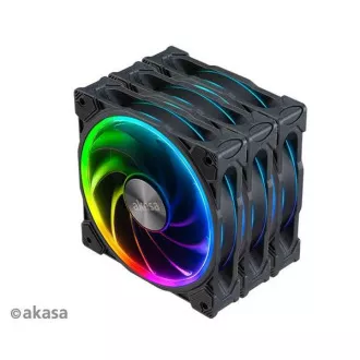 AKASA ventilátor SOHO AR, 12cm ARGB PWM fan 3pcs bundle + FLEXA FP5H AK-CBFA08-30BK + ARGB LED splitter AK-CBLD07-50BK AKASA ventilátor SOHO AR, 12cm ARGB PWM fan 3pcs bundle + FLEXA FP5H AK-CBFA08-30BK + ARGB LED splitter AK-CBLD07-50BK