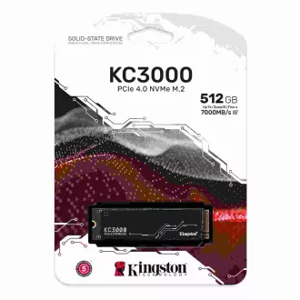 Kingston SSD 512GB KC3000 M.2 2280 NVMe™ PCIe Gen 4 (R 7000MB/s; W 3900MB/s) Kingston SSD 512GB KC3000 M.2 2280 NVMe™ PCIe Gen 4 (R 7000MB/s; W 3900MB/s)