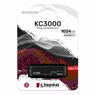Kingston SSD 1TB (1024GB) KC3000 M.2 2280 NVMe™ PCIe Gen 4 (R 7000MB/s; W 6000MB/s) Kingston SSD 1TB (1024GB) KC3000 M.2 2280 NVMe™ PCIe Gen 4 (R 7000MB/s; W 6000MB/s)