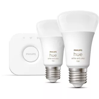 Philips Hue White and Color Ambiance 9W 1100 E27 malý starter kit Philips Hue White and Color Ambiance 9W 1100 E27 malý starter kit