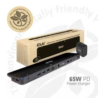 Club3D Dokovací stanice USB-C 14v1, 1xDP, 1xHDMI, 1xVGA, 2xUSB-C, 5xUSB, čtečka SD karet, černá Club3D Dokovací stanice USB-C 14v1, 1xDP, 1xHDMI, 1xVGA, 2xUSB-C, 5xUSB, čtečka SD karet, černá