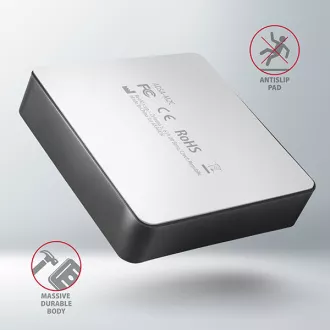 AXAGON ADSA-M2C, USB-C 10Gbps dokovací stanice pro 2× M.2 NVMe SSD s funkcí klonování
