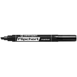 Značkovač Centropen 8560 na Flipchart černý klínový hrot 1-4,6mm Značkovač Centropen 8560 na Flipchart černý klínový hrot 1-4,6mm
