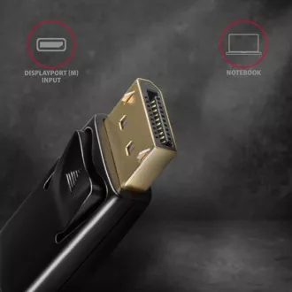AXAGON RVD-HI14C2, DisplayPort -> HDMI 1.4 redukce / kabel 1.8m, 4K/30Hz AXAGON RVD-HI14C2, DisplayPort -> HDMI 1.4 redukce / kabel 1.8m, 4K/30Hz