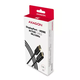 AXAGON RVD-HI14C2, DisplayPort -> HDMI 1.4 redukce / kabel 1.8m, 4K/30Hz AXAGON RVD-HI14C2, DisplayPort -> HDMI 1.4 redukce / kabel 1.8m, 4K/30Hz