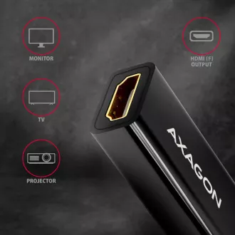 AXAGON RVD-HI14N, DisplayPort -> HDMI 1.4 redukce / adaptér, 4K/30Hz AXAGON RVD-HI14N, DisplayPort -> HDMI 1.4 redukce / adaptér, 4K/30Hz