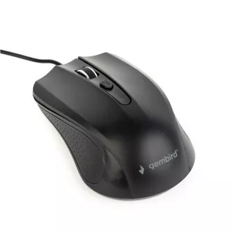GEMBIRD myš MUS-4B-01, drátová, optická, 1200 dpi, USB, černá
